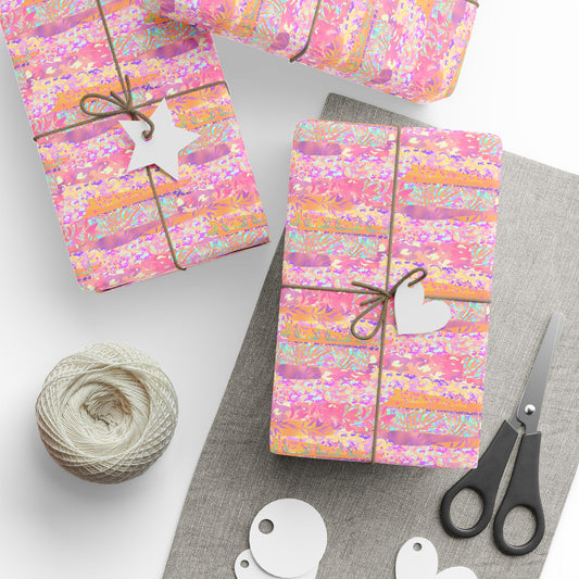 Wild Tropic Collage Wrapping Paper