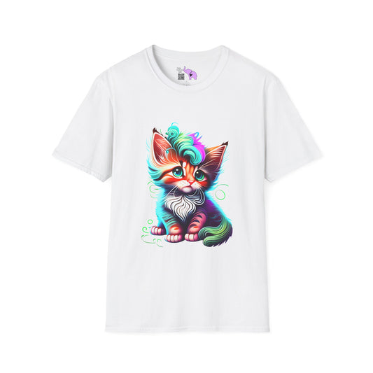 Cute Colorful Kitten 2 Adult T-shirt