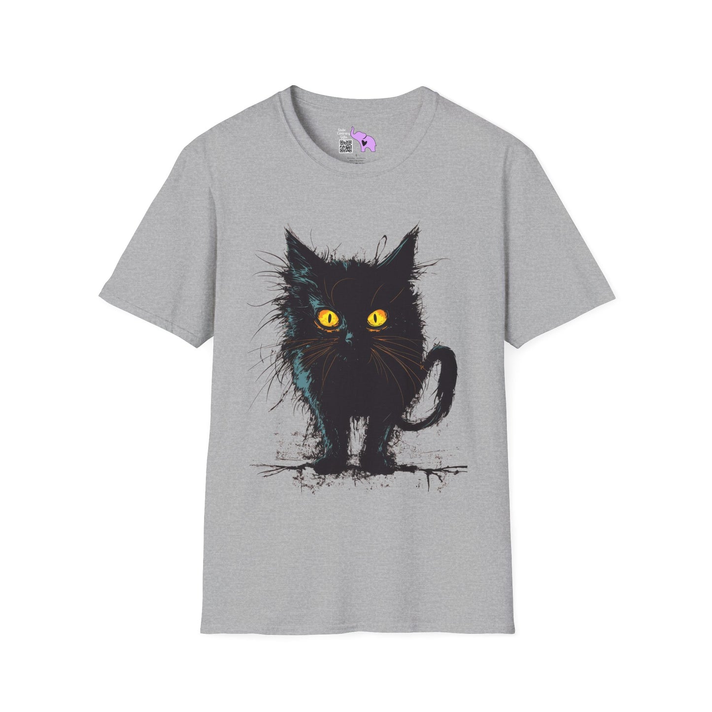 Black Kitten Adult T-shirt