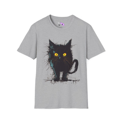 Black Kitten Adult T-shirt