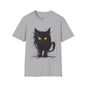 Black Kitten Adult T-shirt