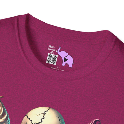 Ice Cream Cone Skull Adult T-shirt