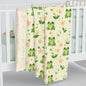 Froggy Meadow Sherpa Fleece Blanket