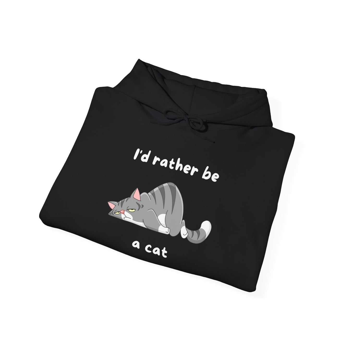 I'd Rather Be A Cat Heavy Blend™ Hooded Sweatshirt