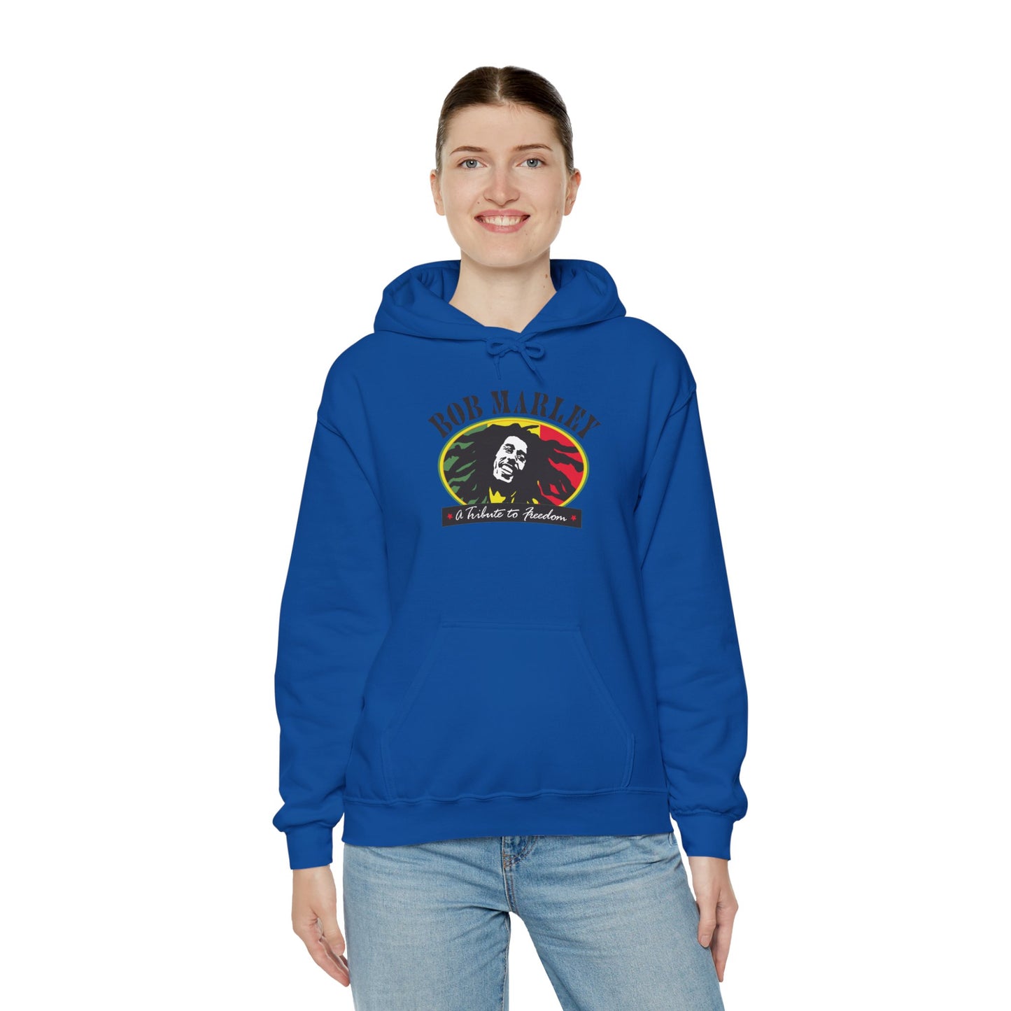 Bob Marley A Tribute To Freedom Adult Heavy Blend™ Hooded Sweatshirt