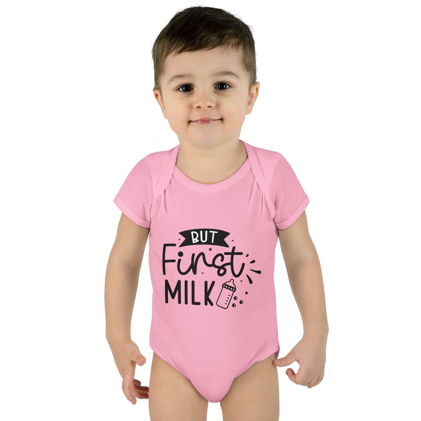 But First Milk Infant Baby Rib Bodysuit