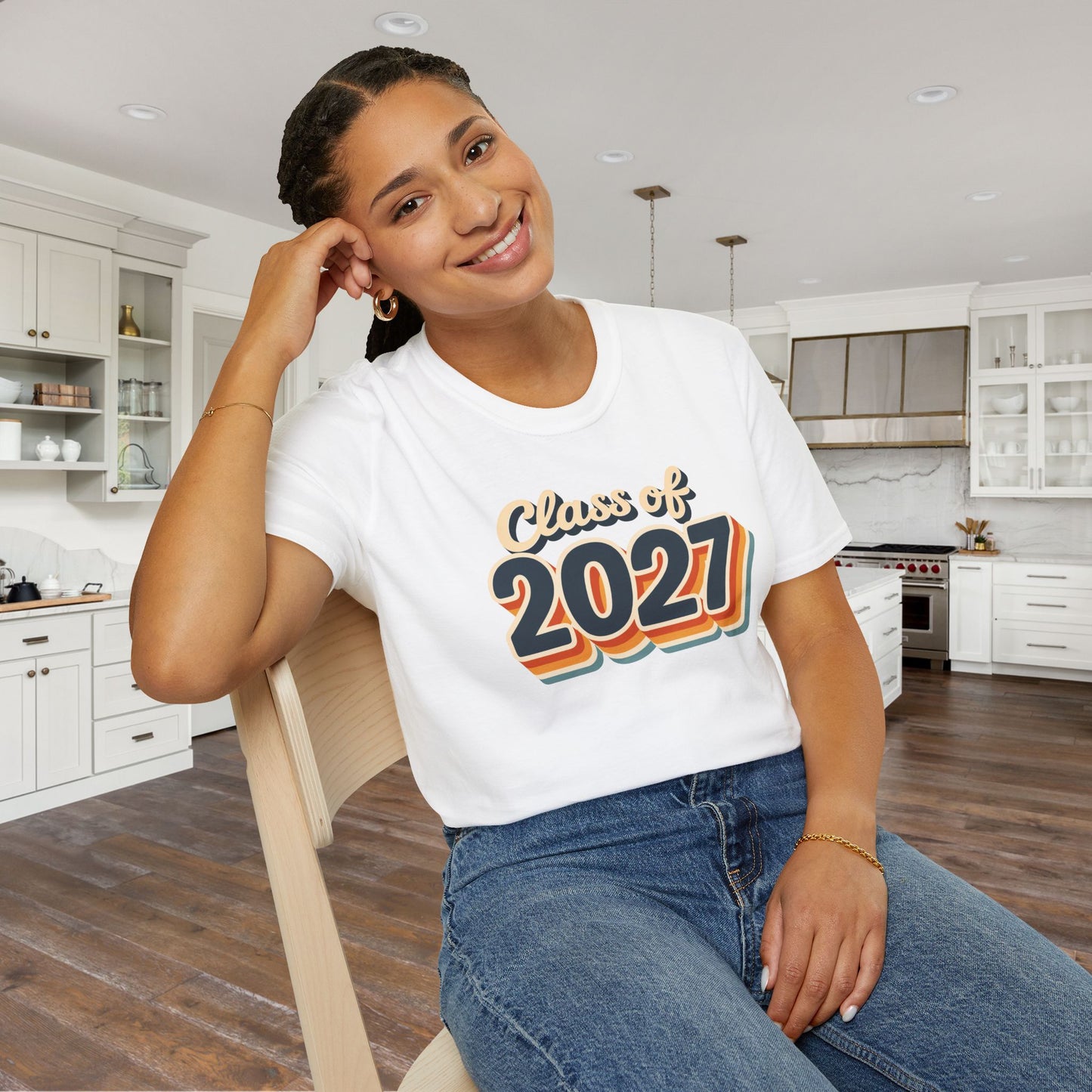 Retro Class of 2027 Adult T-Shirt