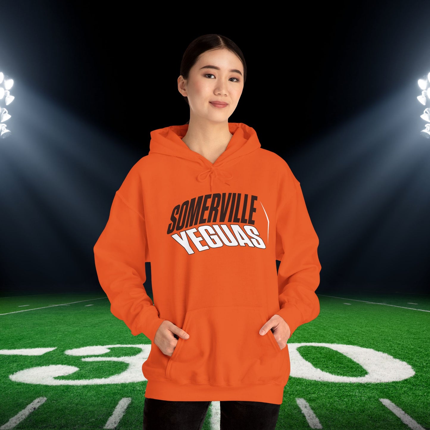 Somerville Yeguas (Angled) Adult Heavy Blend™ Hooded Sweatshirt