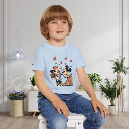 Valentine Mickey Loves Minnie Heavy Cotton™ Toddler T-shirt
