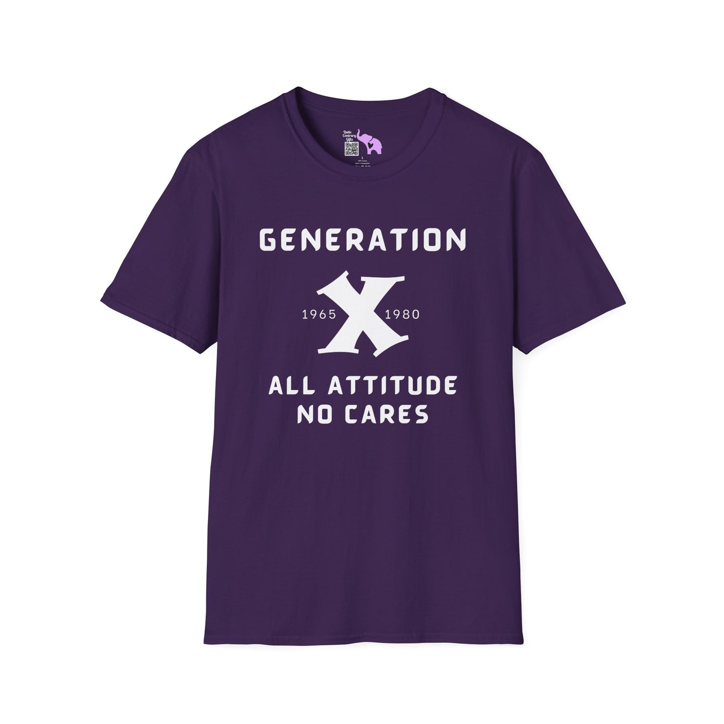 GenX w/years All Attitude No Cares T-shirt