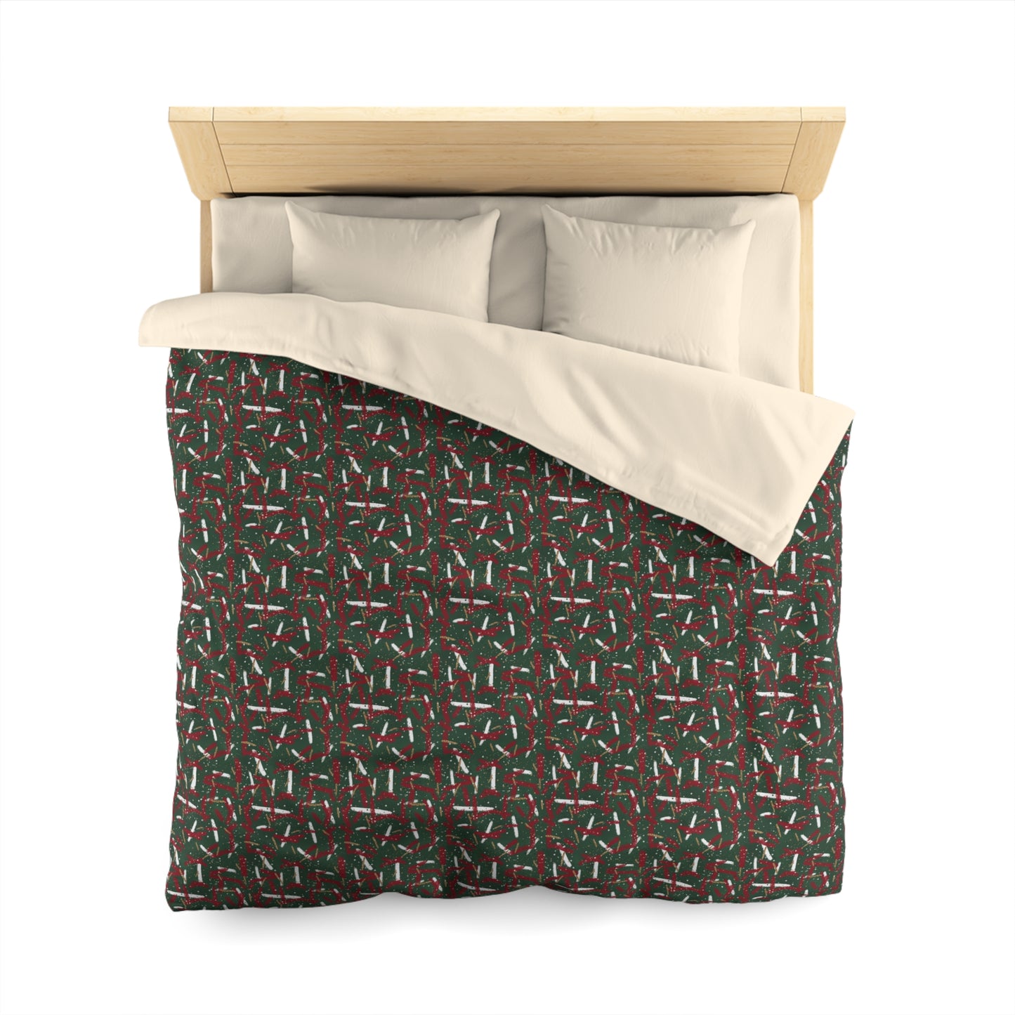 Holiday Brushstrokes Microfiber Duvet Cover