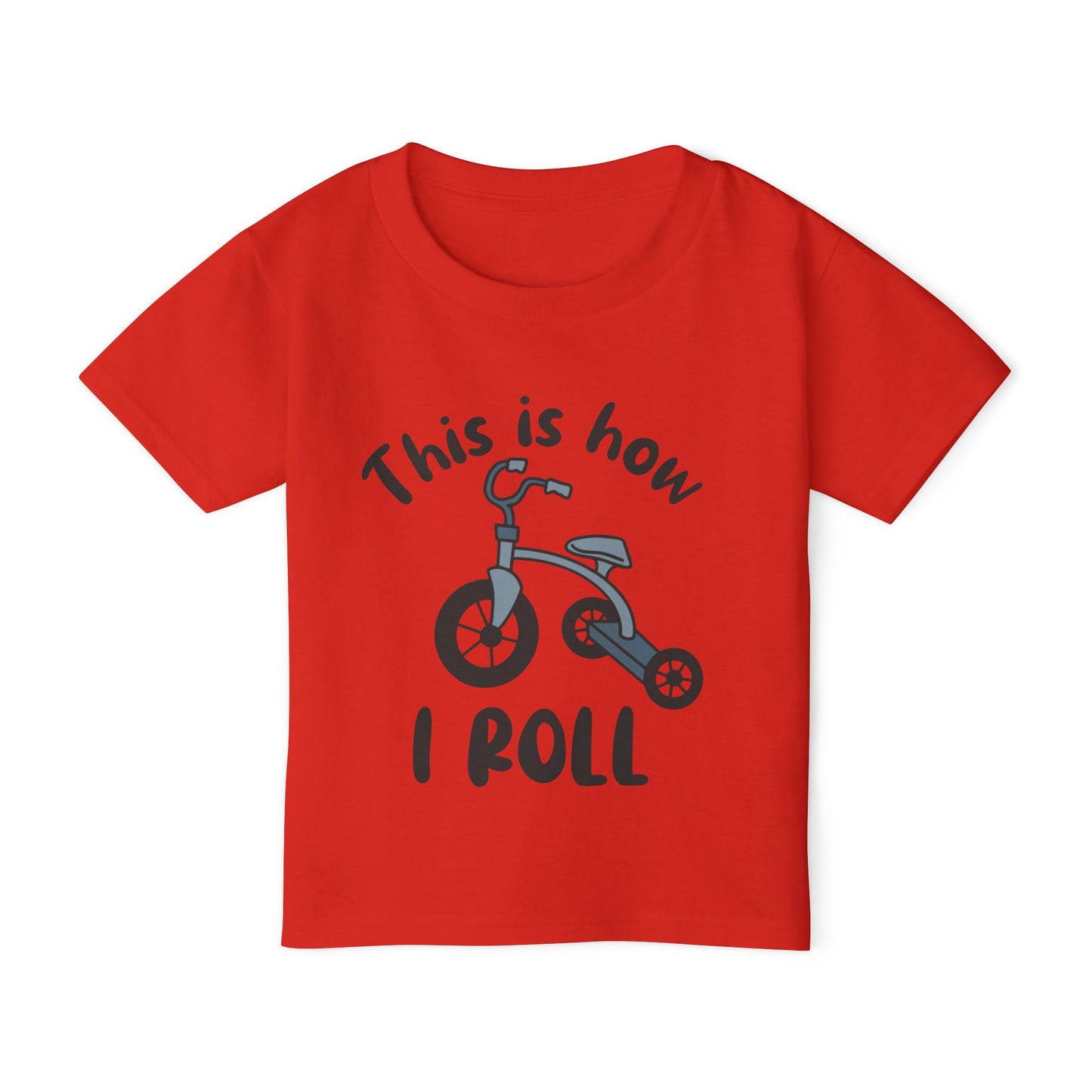 This Is How I Roll (Tricycle) Heavy Cotton™ Toddler T-shirt