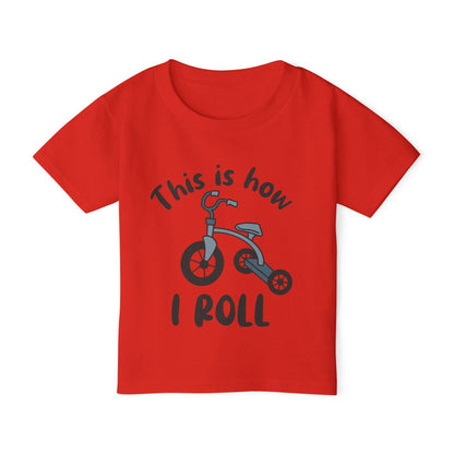 This Is How I Roll (Tricycle) Heavy Cotton™ Toddler T-shirt