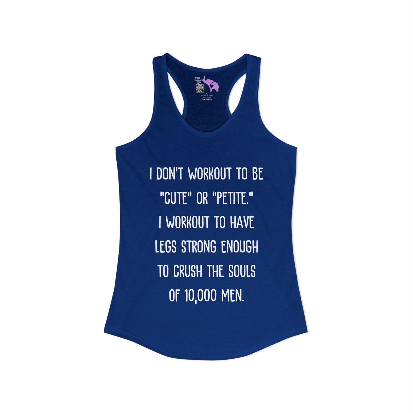 I Don't Workout To... Women's Ideal Racerback Tank
