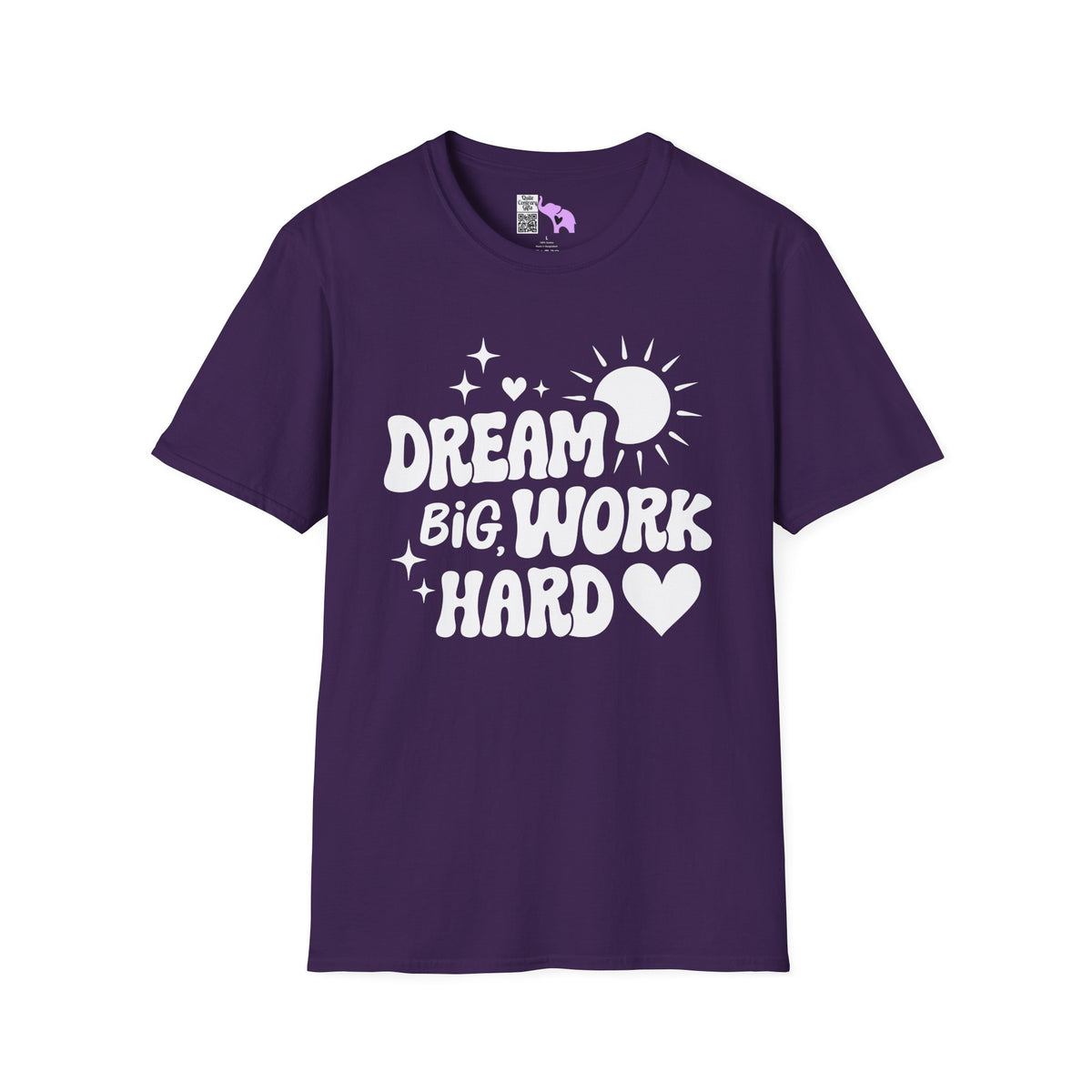 Dream Big Work Hard Adult T-shirt