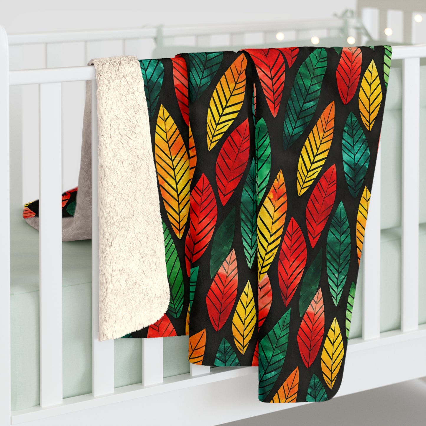 Festival Fire Sherpa Fleece Blanket