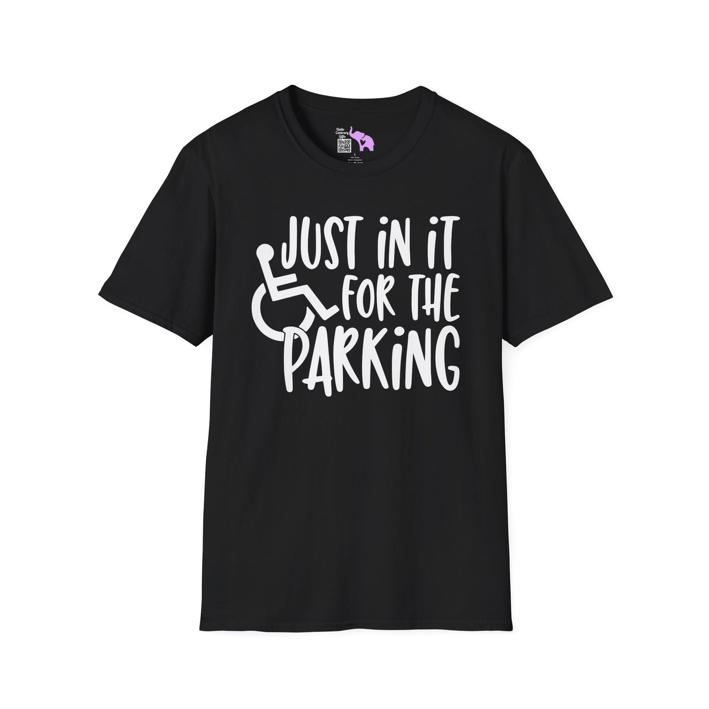 Just In It For The Parking (Wheelchair User) Adult T-shirt