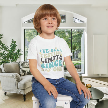 I've Been Testing Limits Since Day One Heavy Cotton™ Toddler T-shirt