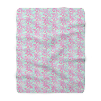 Berry Sorbet Camo Fleece Blanket