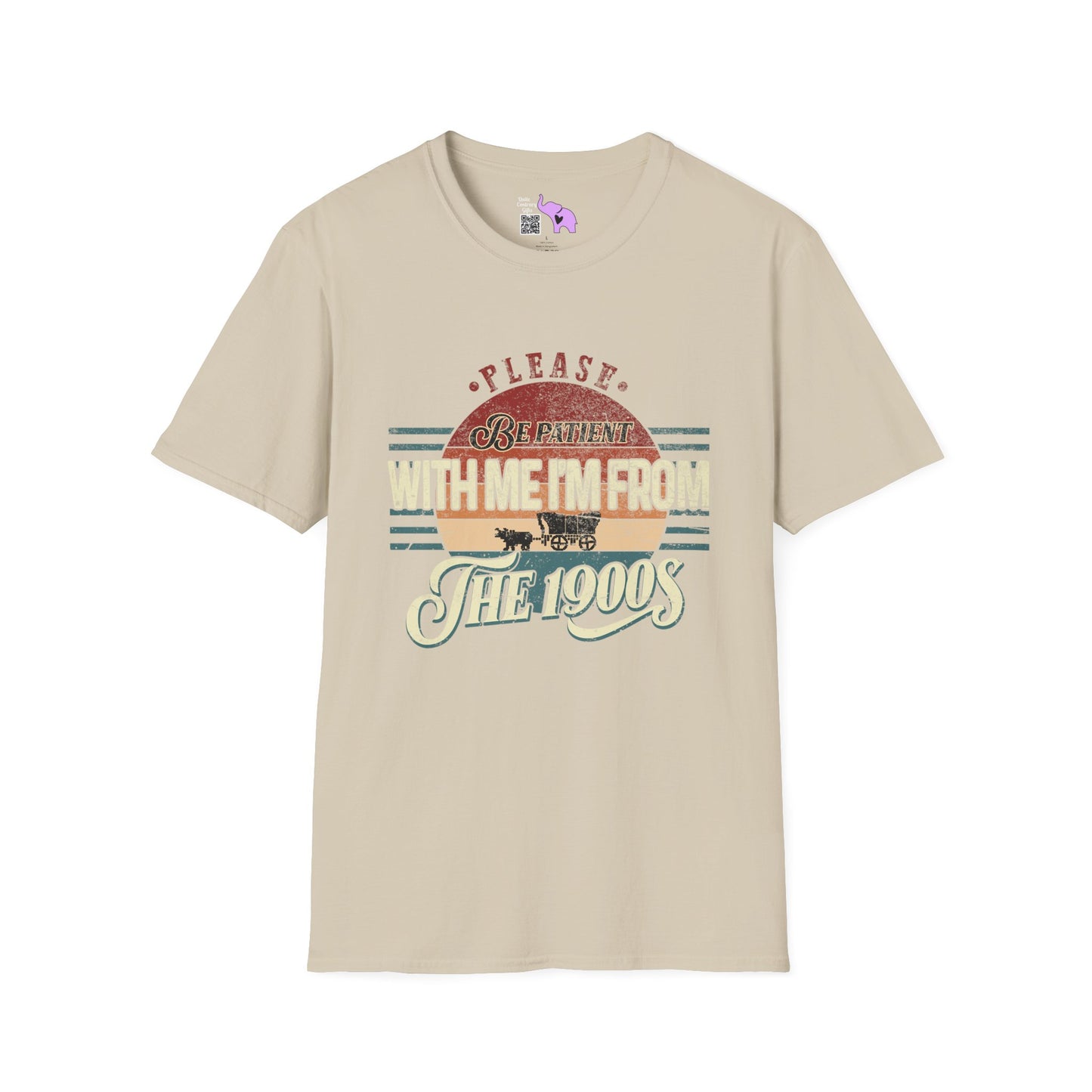 Please Be Patient With Me I'm From The 1900's (Retro Western) Adult T-shirt