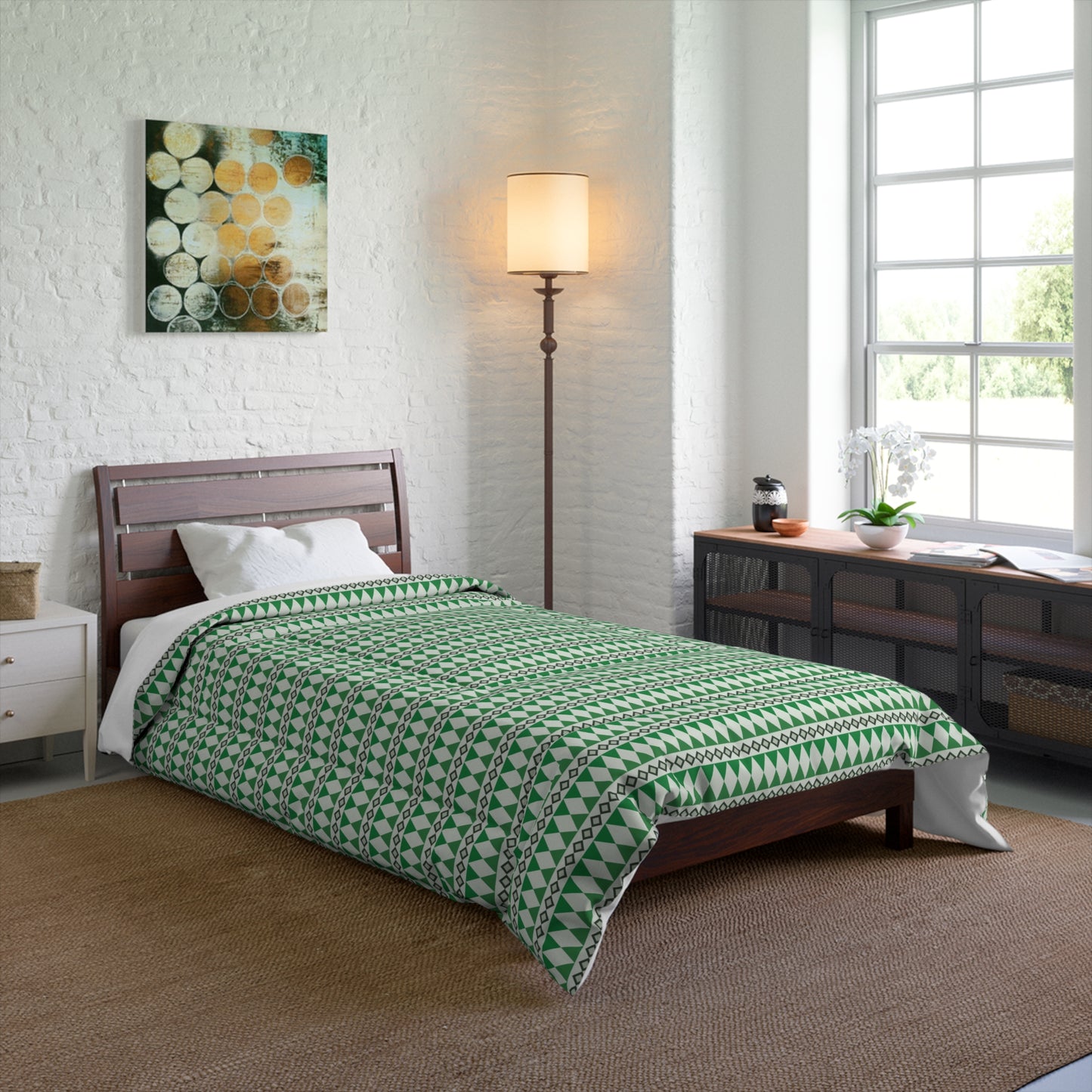 Moss Cairn Stripes Comforter