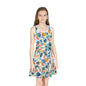 Watercolor Pebble Terrazzo Girls' Sleeveless Sundress