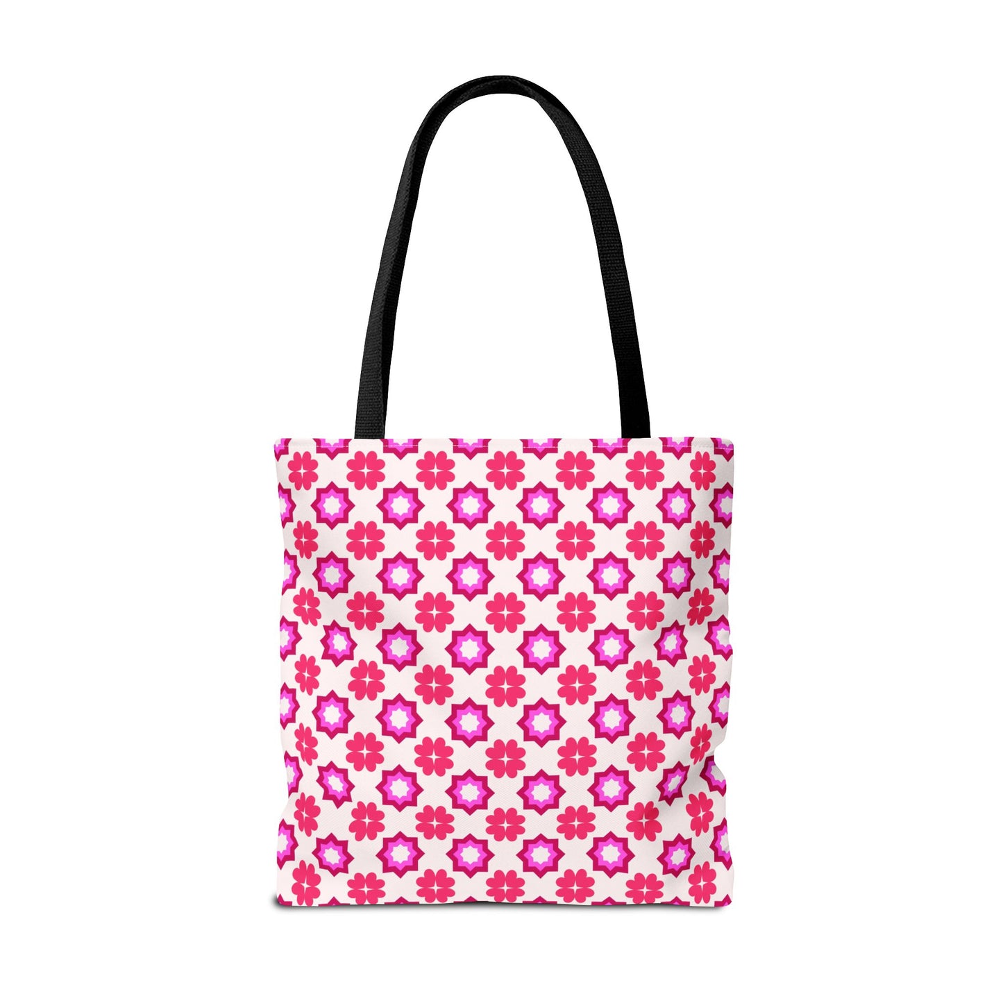 Rosy Star Garden Canvas Tote Bag