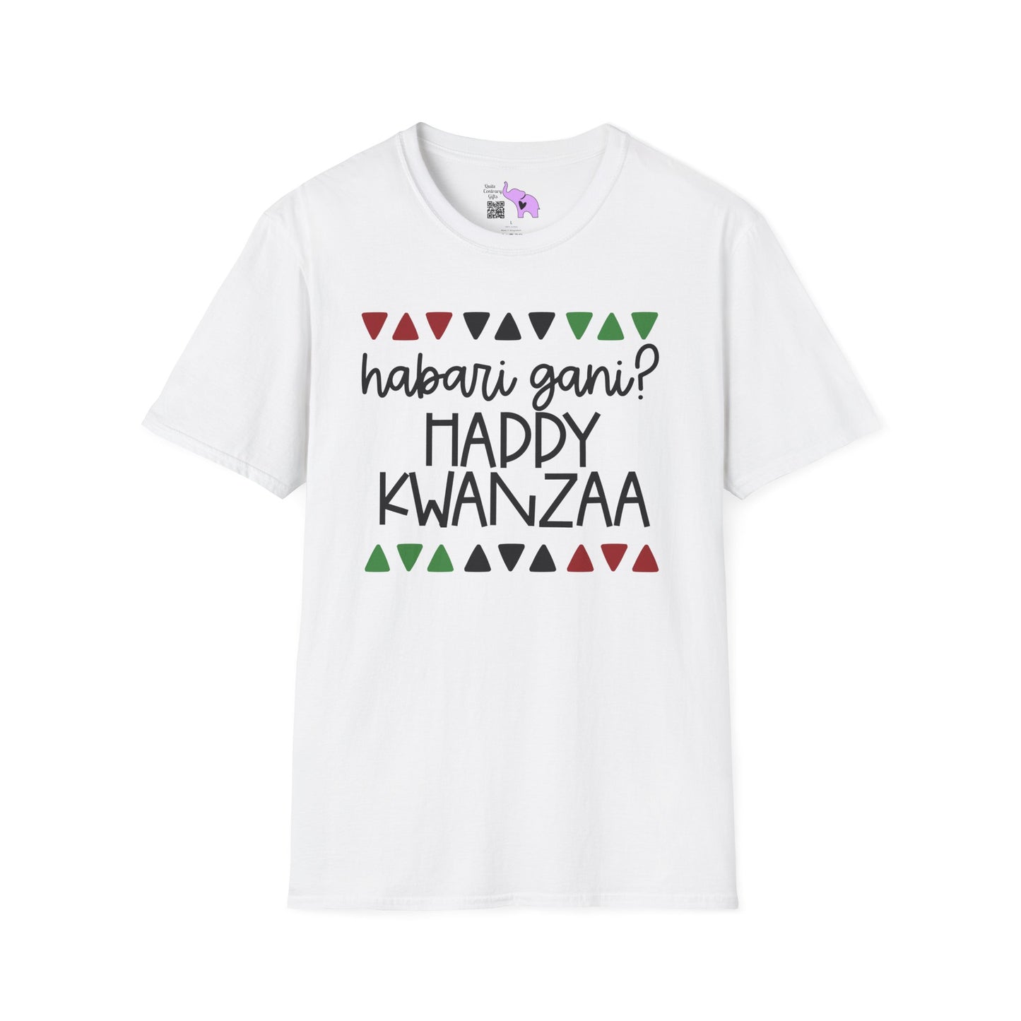Habari Gani? Happy Kwanzaa Adult T-shirt