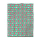 Teal/Pink Harlequin Microfiber Duvet Cover