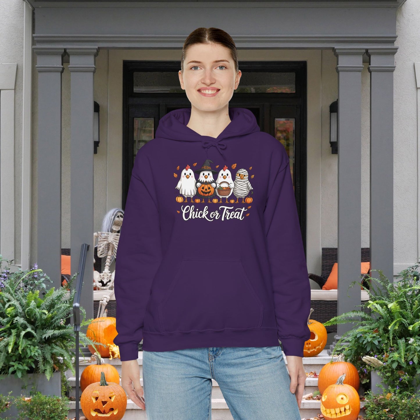 Chick or Treat Heavy Blend™ Hooded Sweatshirt
