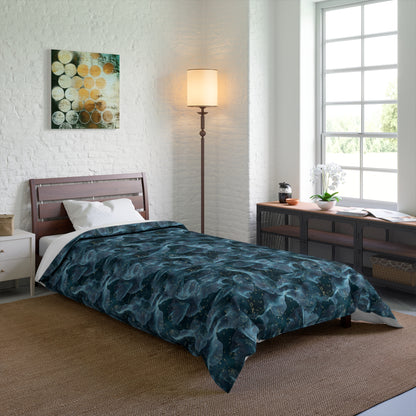 Midnight Sheer & Lace Comforter