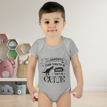 My Parent's Think They're In Charge That's So Cute Baby Rib Bodysuit