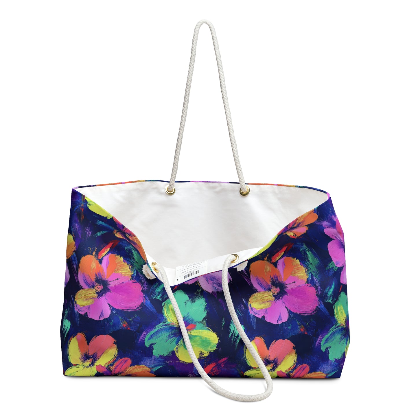 Watercolor Flowers Weekender Bag