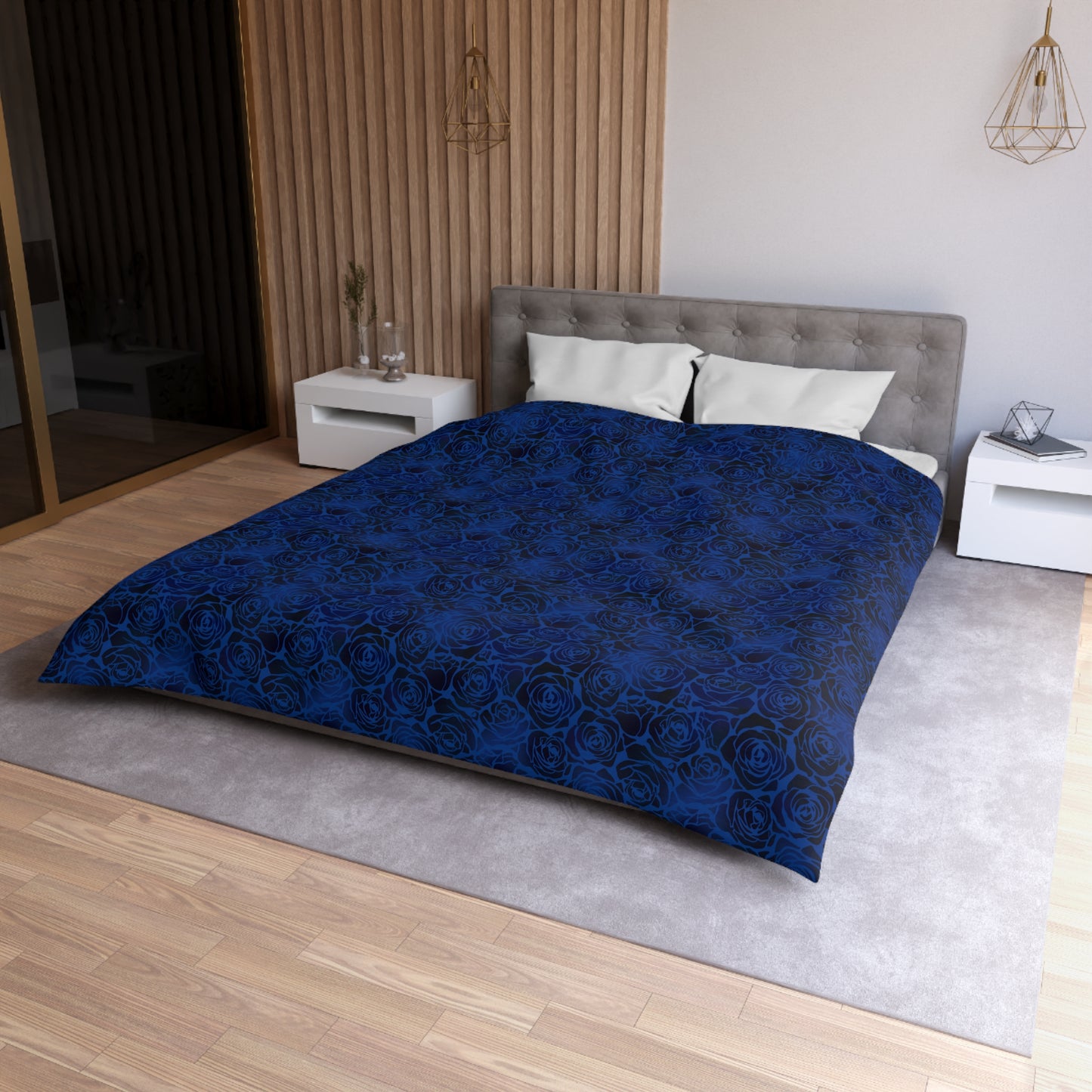 Nocturne Roses Microfiber Duvet Cover