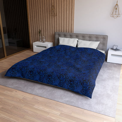 Nocturne Roses Microfiber Duvet Cover