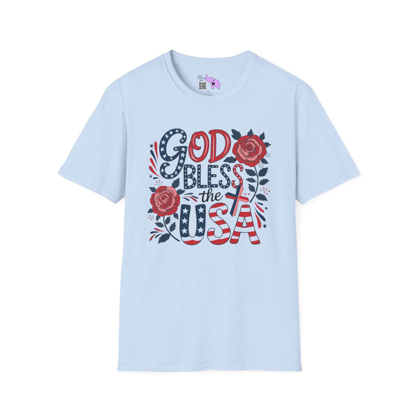 God Bless The USA Adult T-shirt