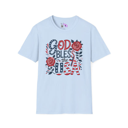 God Bless The USA Adult T-shirt