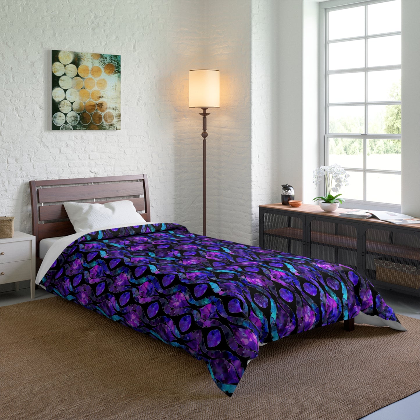 Celestial Glass Print Comforter