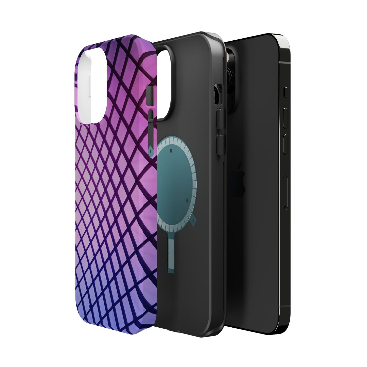 Midnight Mist Mosaic MagSafe® Compatible Tough Case for iPhone