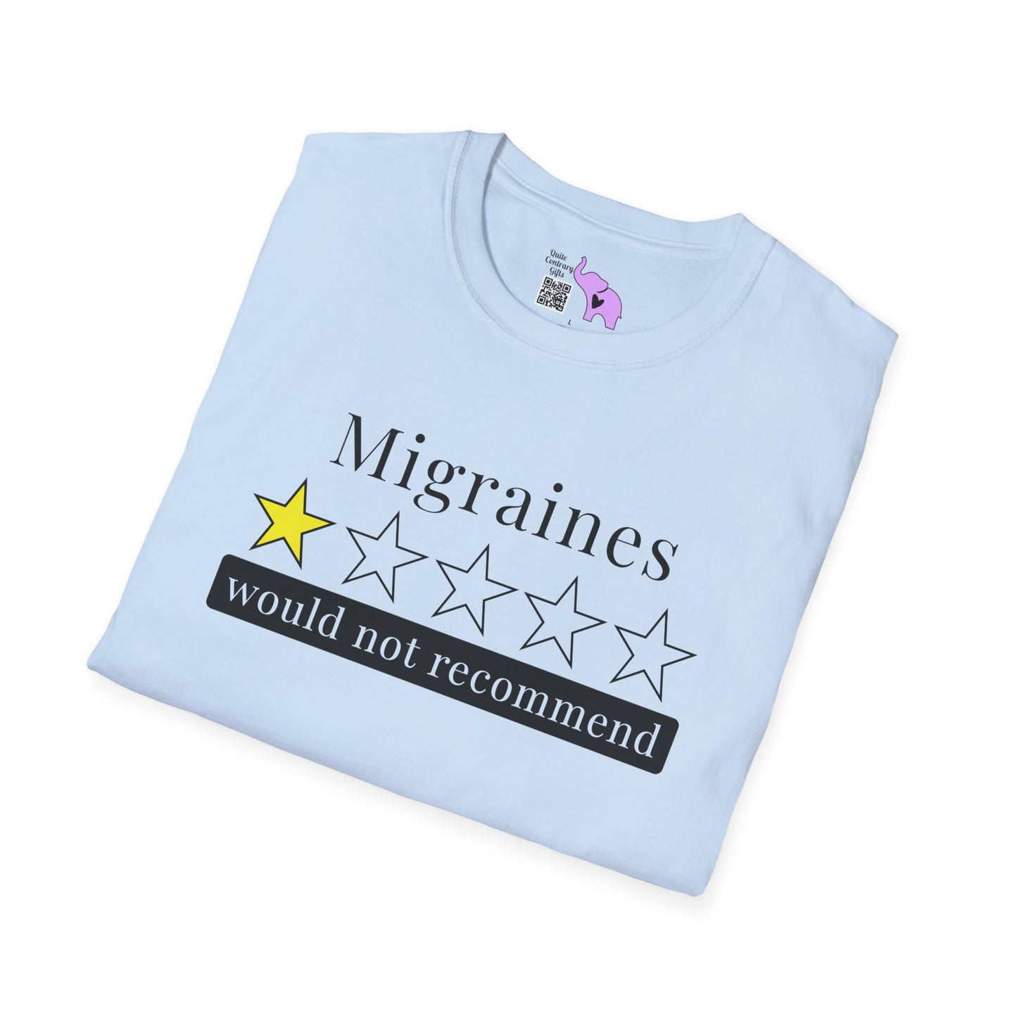 Migraines 1 Star Would Not Recommend Adult T-shirt
