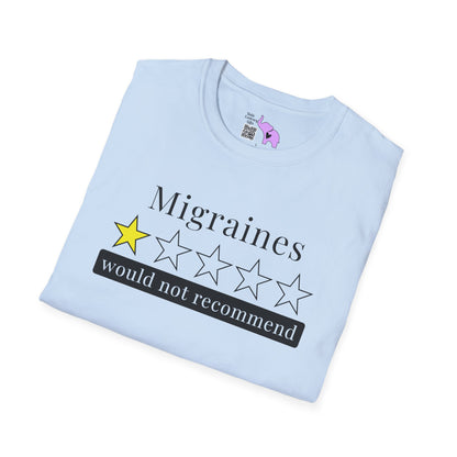 Migraines 1 Star Would Not Recommend Adult T-shirt