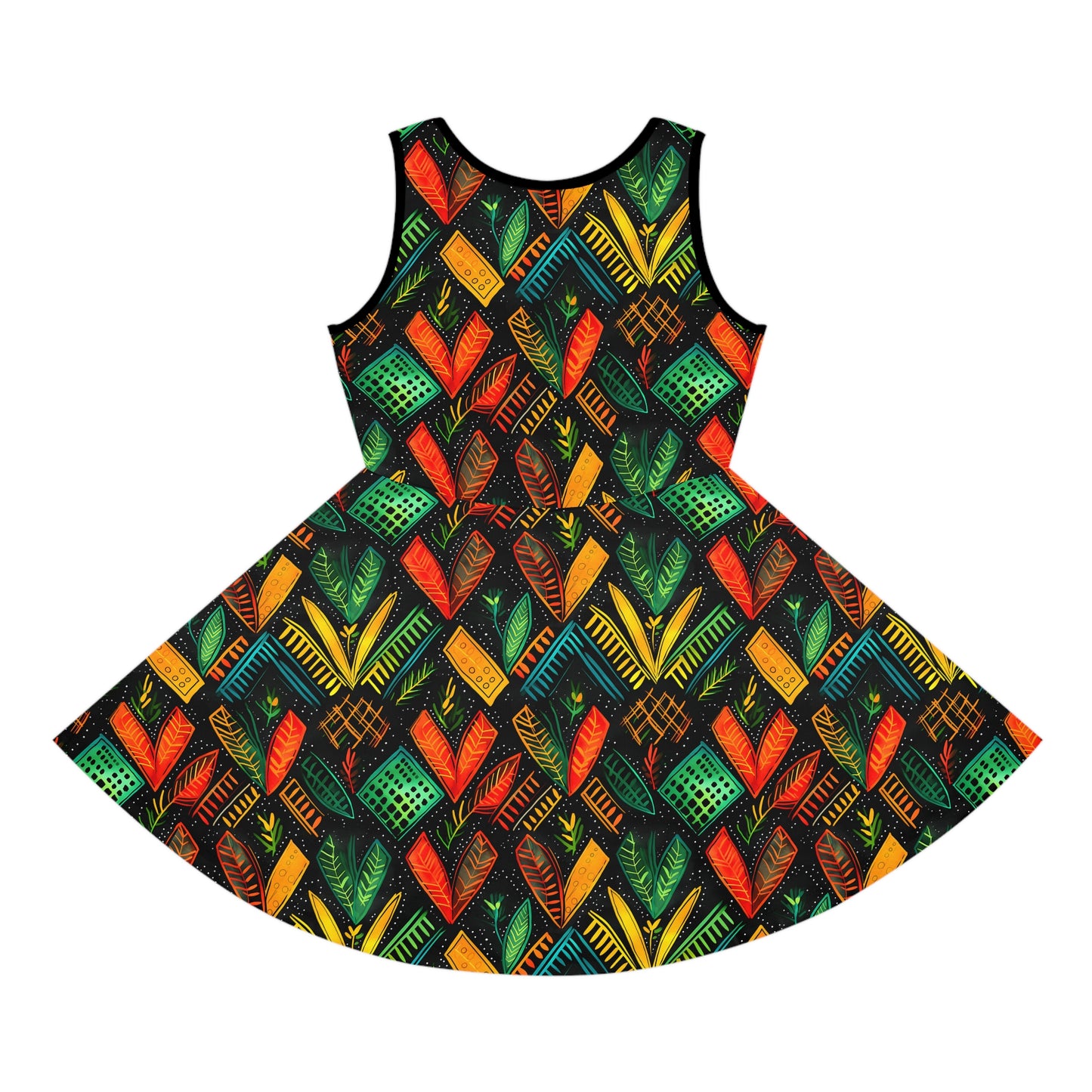 Kujichagulia Waves Girls' Sleeveless Sundress