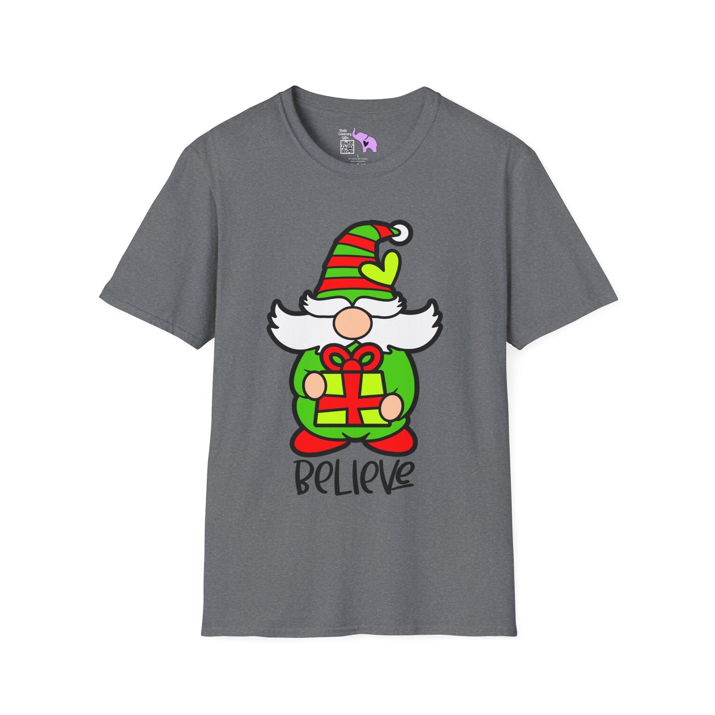 Believe Gnome Adult T-shirt