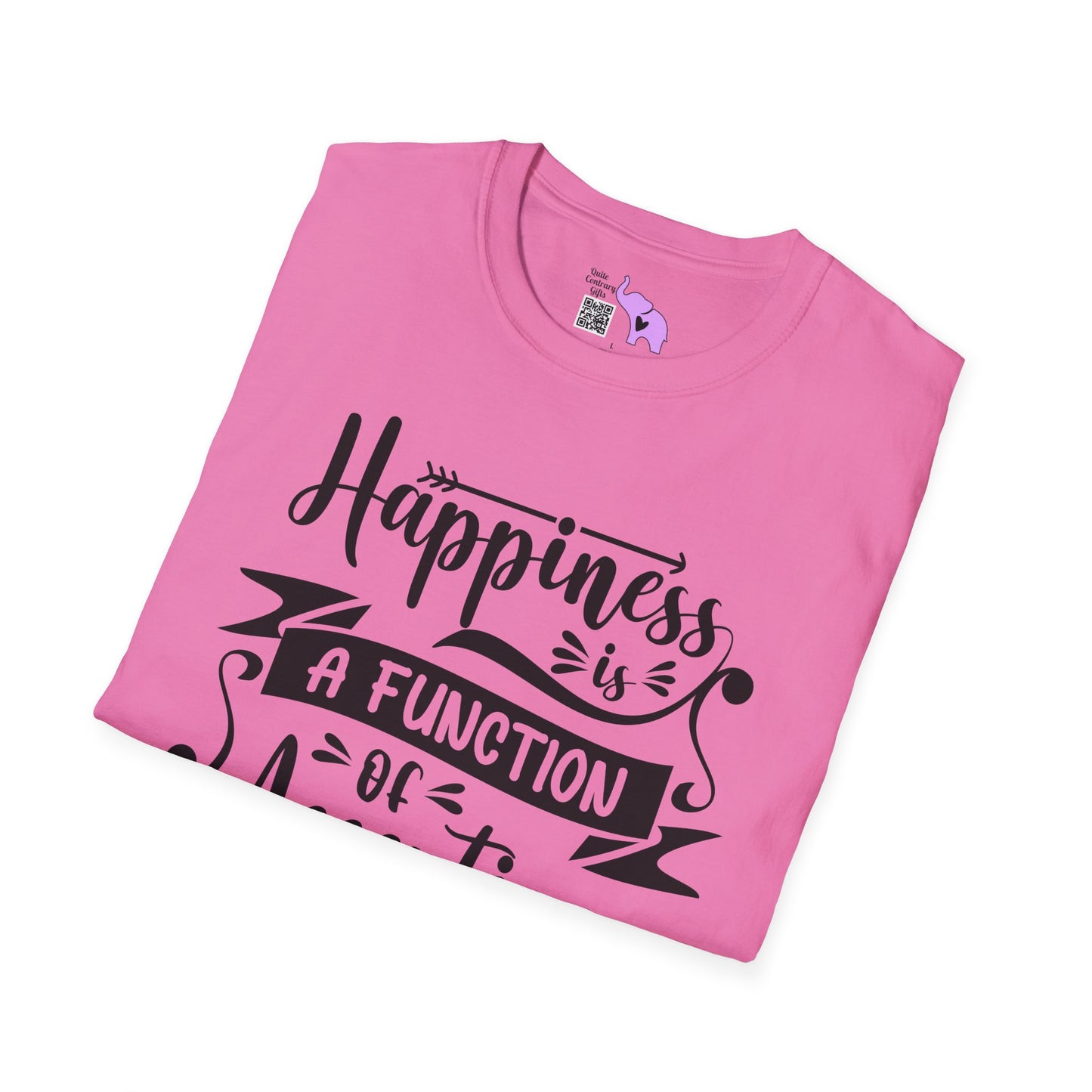 Happiness is a Function of Accepting What Is Adult T-shirt