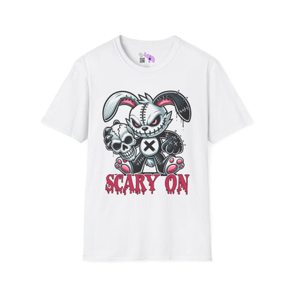 Scary On Voodoo Bunny Adult T-shirt