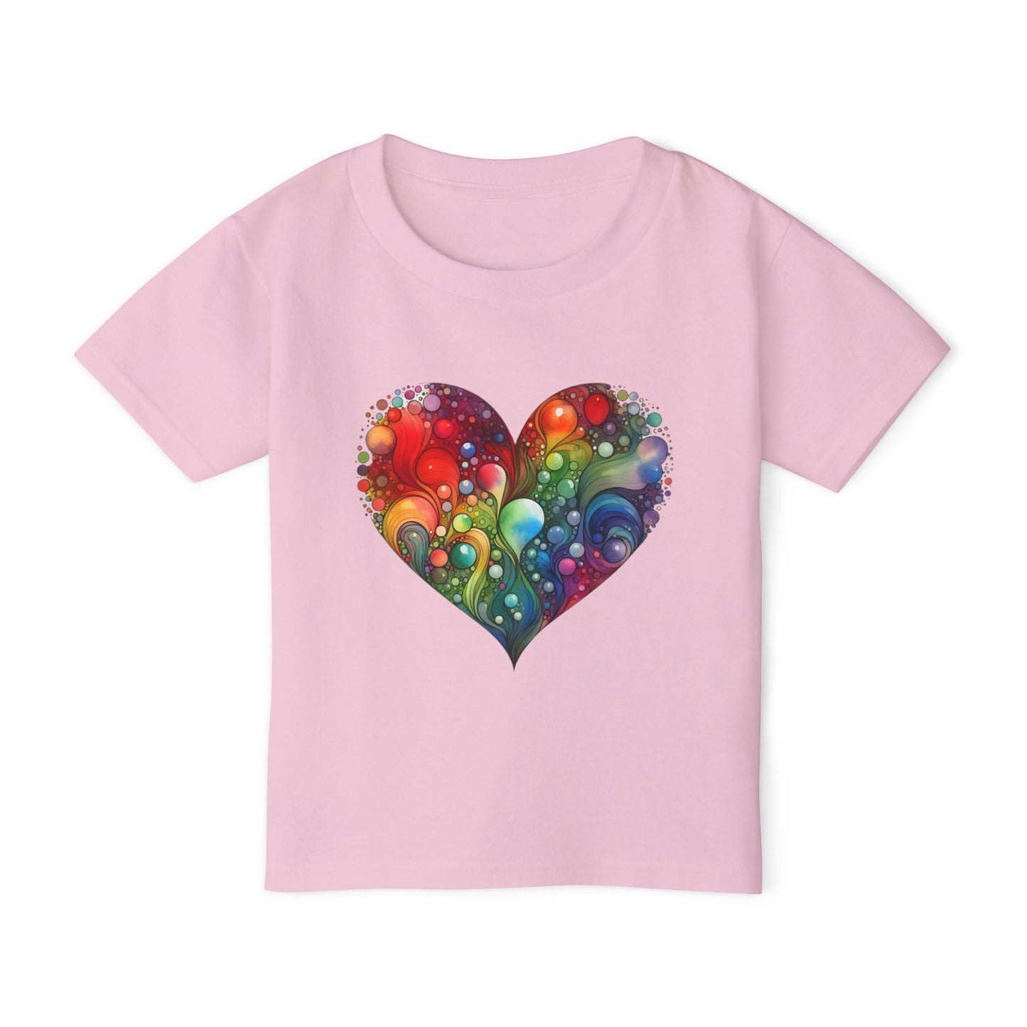Color Burst Heart Heavy Cotton™ Toddler T-shirt