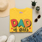 Dad of Girls #Outnumbered Adult T-shirt
