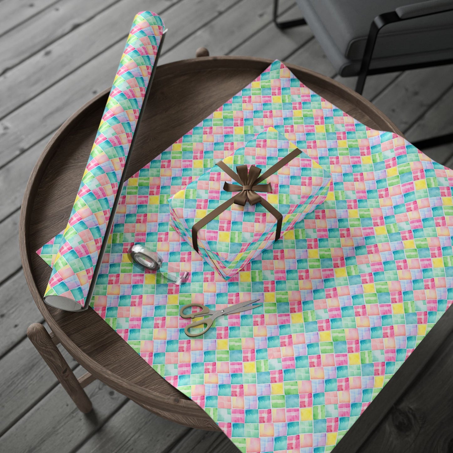 Watercolor Weave Wrapping Paper