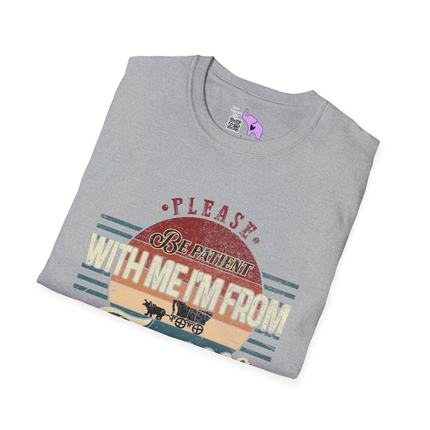 Please Be Patient With Me I'm From The 1900's (Retro Western) Adult T-shirt