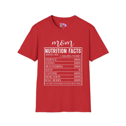 Mom Nutrition Facts Adult T-shirt